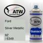 Preview: Ford, Silver Metallic, 9Z / 6349: 400ml Sprühdose, von ATW Autoteile West.